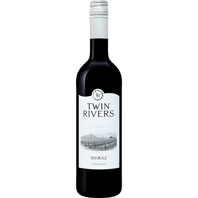 Вино Twin Rivers Shiraz, красное, сухое, 0,75 л - фото 1