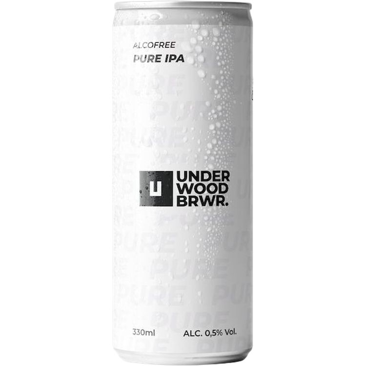 Пиво безалкогольное Underwood Brewery Pure IPA светлое 0.5% 0.33 л ж/б - фото 1