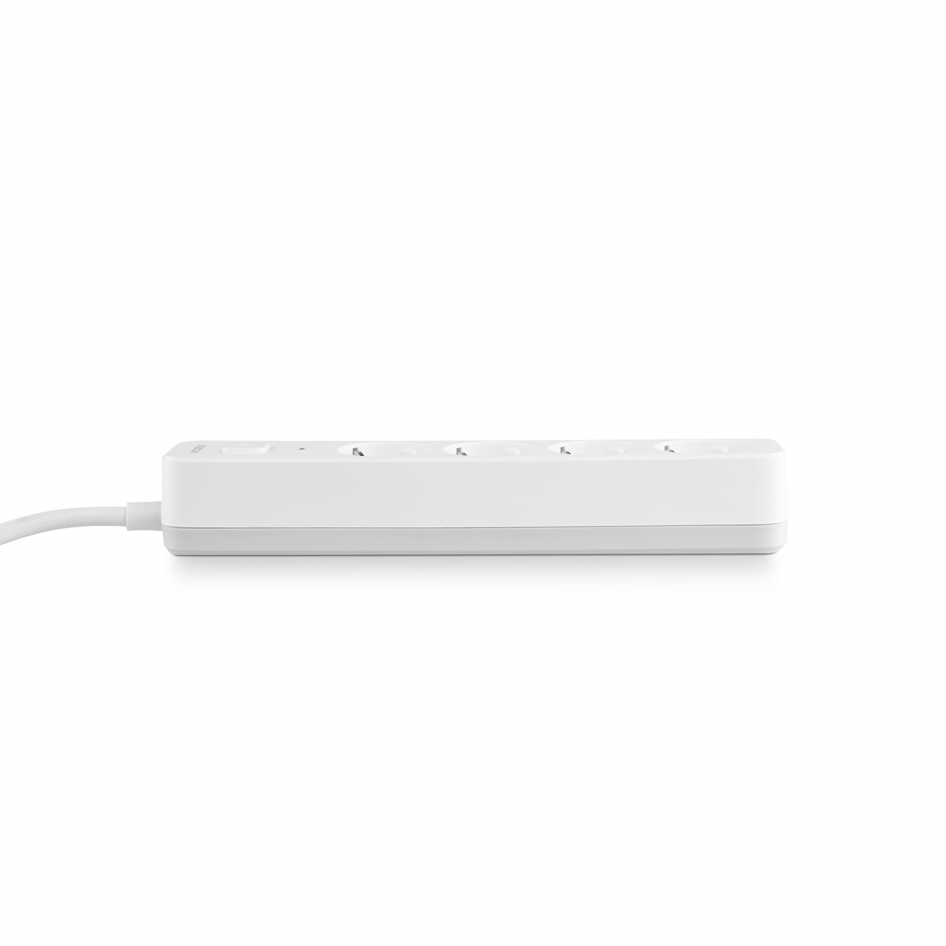 Удлинитель сетевой Videx Oncord с кнопкой с/з 4п 3 м 3x1.5 мм white (VF-PD43G-W) - фото 3