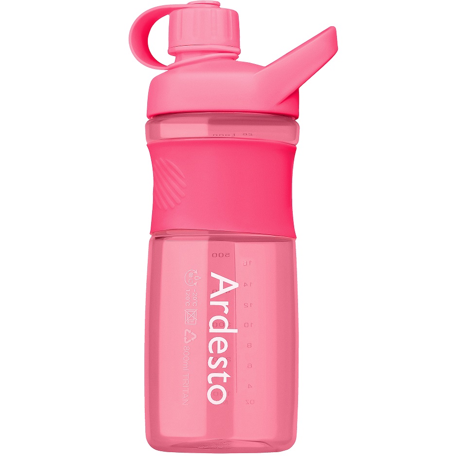 Пляшка для води Ardesto Round Bottle, 0,8 л, рожевий (AR2203TR) - фото 1