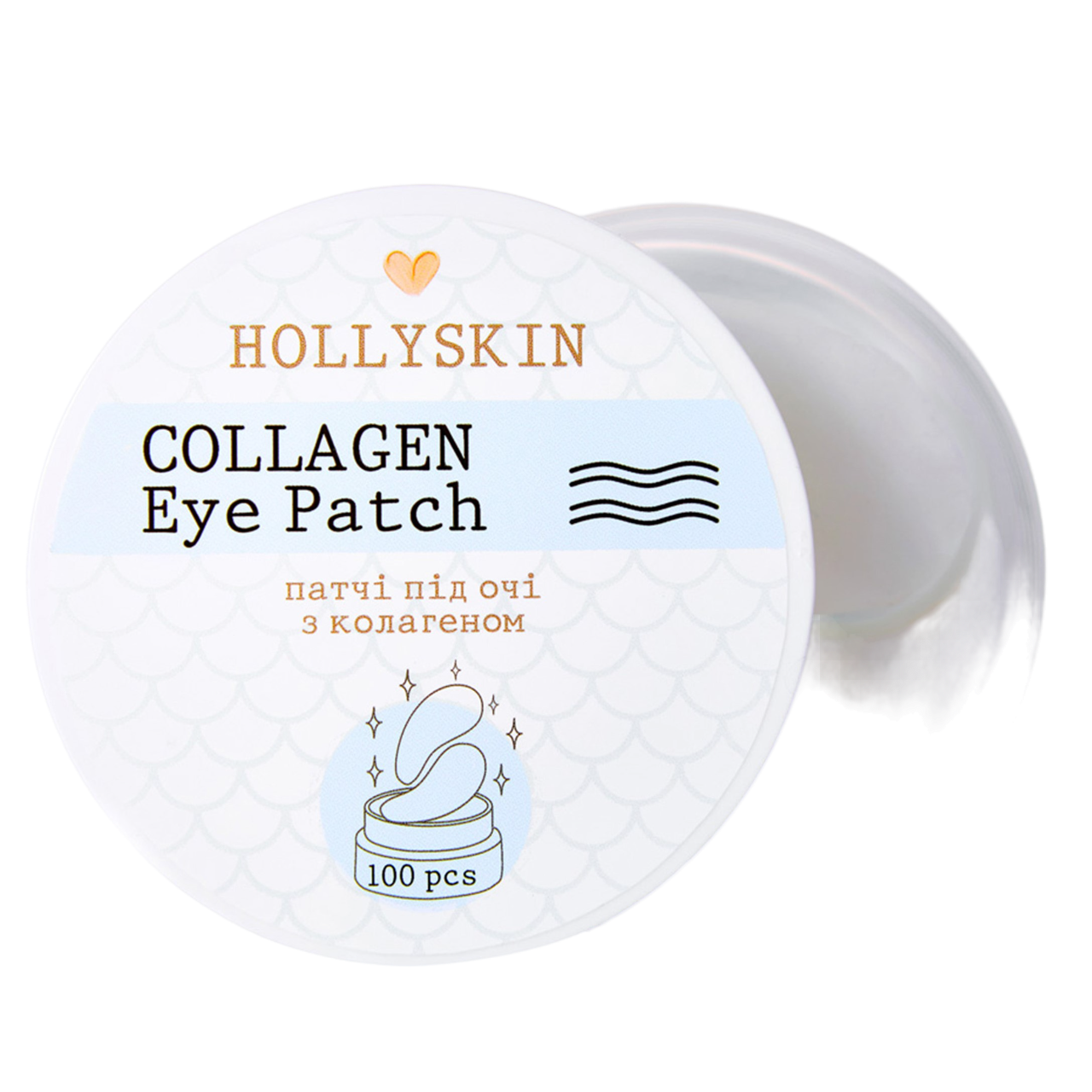 Патчи под глаза Hollyskin Collagen Eye Patch, 100 шт. - фото 1