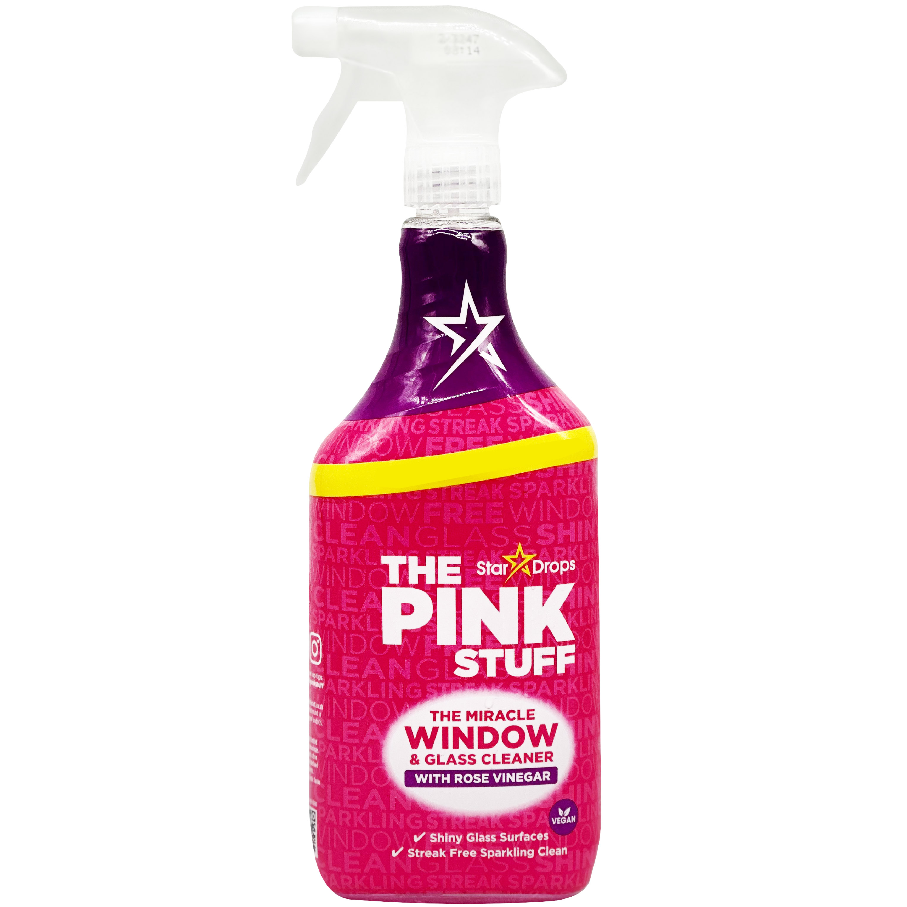 Средство для мытья окон и стекол The Pink Stuff Rose Vinegar 750 мл - фото 1