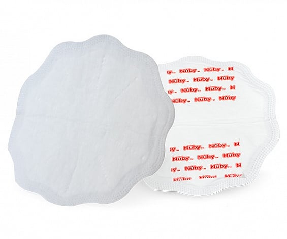 Накладки для груди Nuby хлопчатобумажные одноразовые, белый, 30 шт. (NV0107001) - фото 1