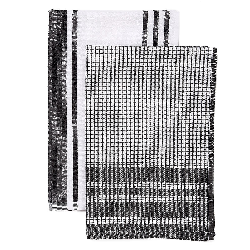 Набор полотенец Izzihome Maisonette Ekose, 60х40, серый, 2 шт. (8699965113102) - фото 1