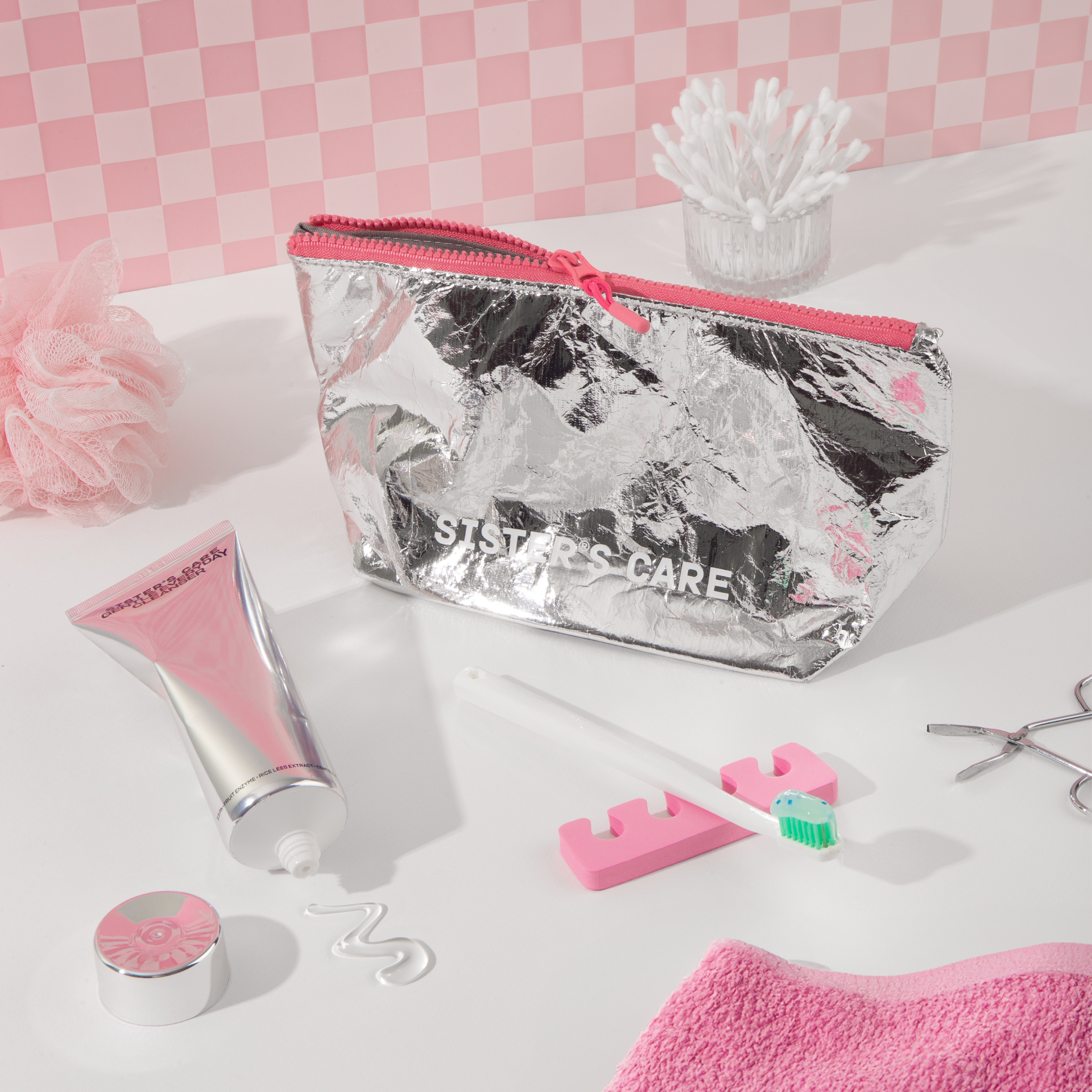 Косметичка Sister's Aroma Care Cosmetic Bag Pink - фото 3