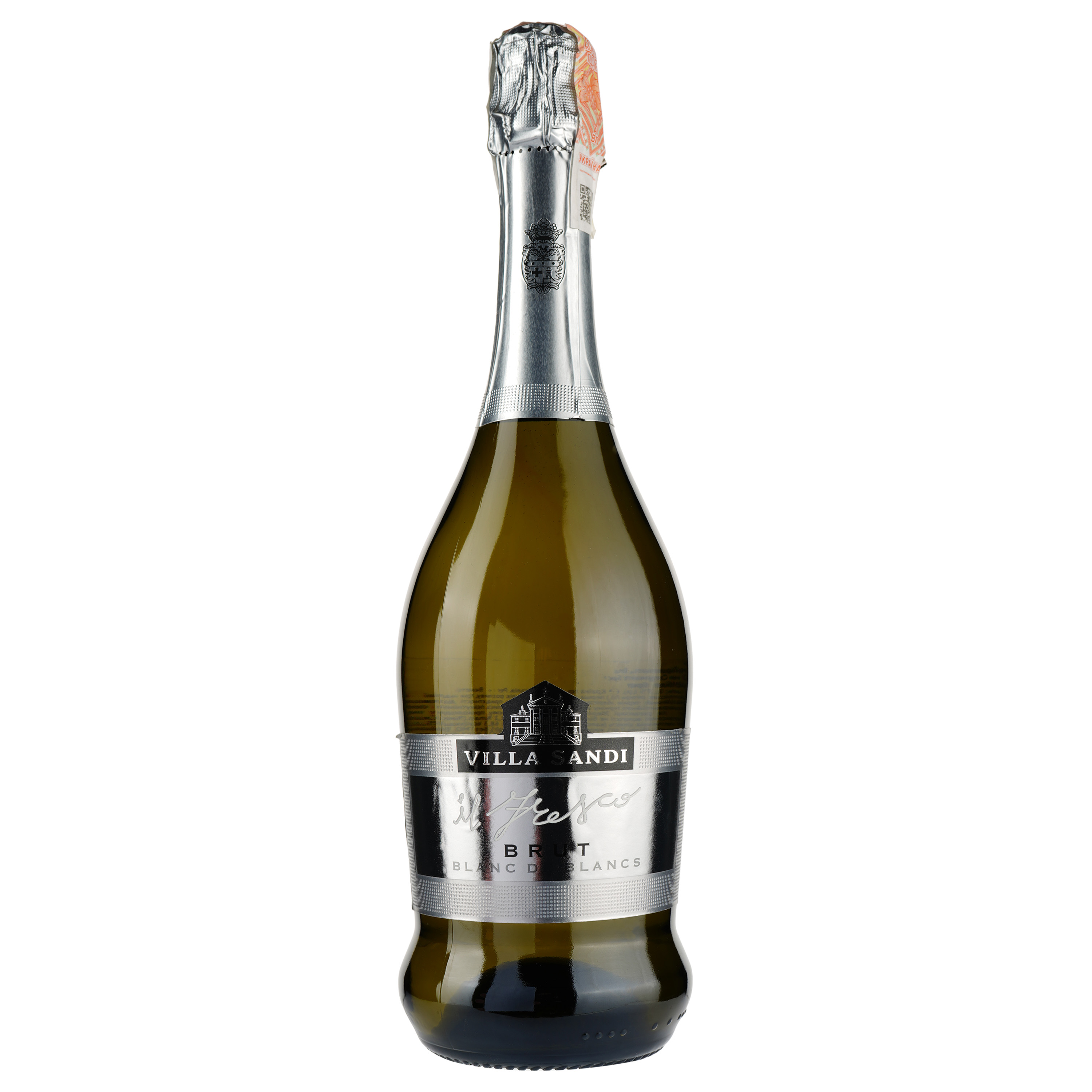 Вино ігристе Villa Sandi il Fresco Blanc de Blancs Spumante Brut, 11,5%, 0,75 л - фото 1