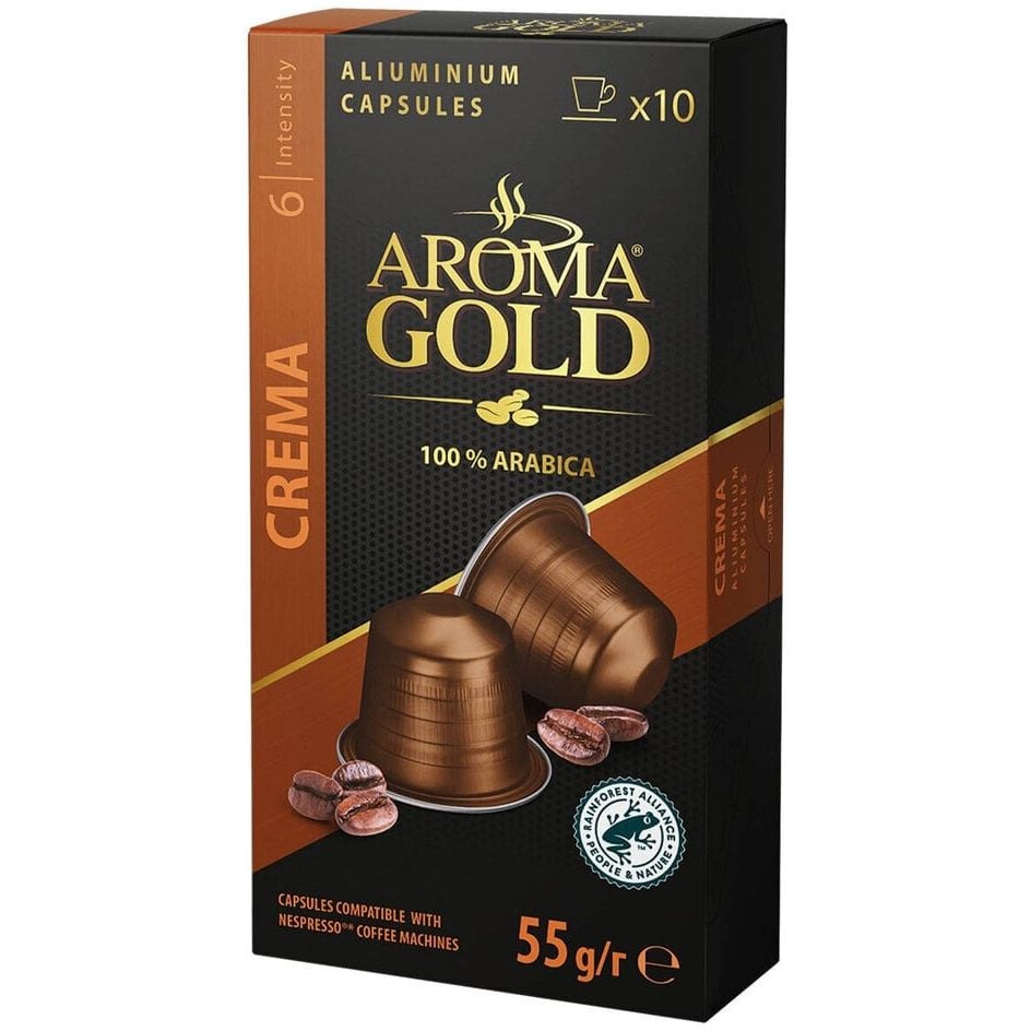 Кофе в капсулах Aroma Gold Crema 55 г (10 шт. по 5.5 г) - фото 1