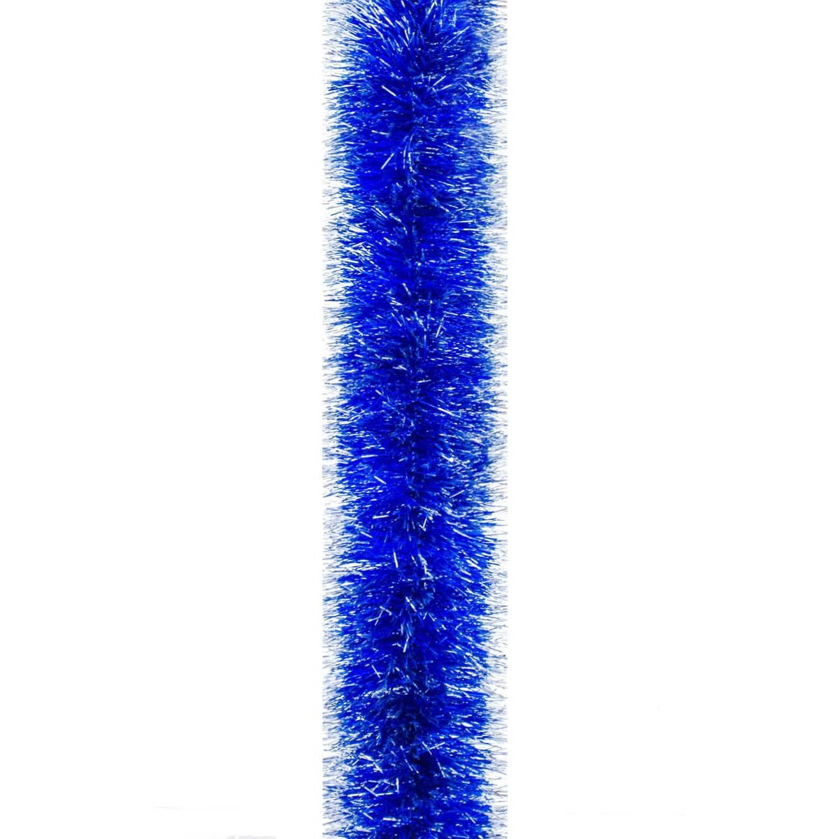 Мішура Novogod'ko 10 см 3 м синя зі срібними кінчиками (980338) - фото 1