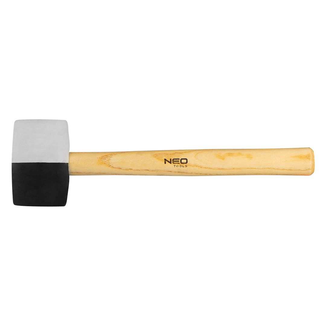 Киянка гумова Neo Tools з дерев'яною рукояткою 58 мм 450 г (25-067) - фото 1