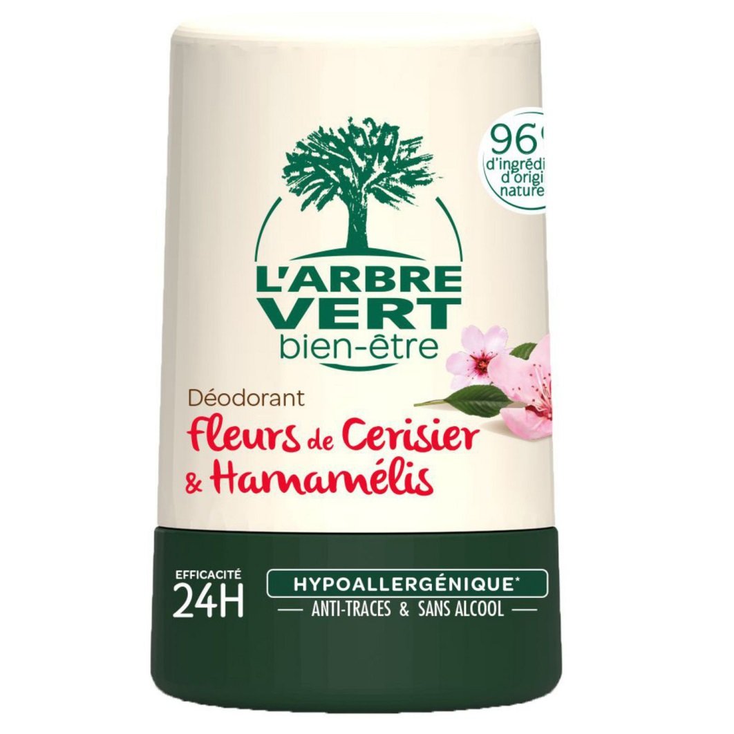 Дезодорант L'Arbre Vert з квітами вишні та гамамелісу, 50 мл - фото 1
