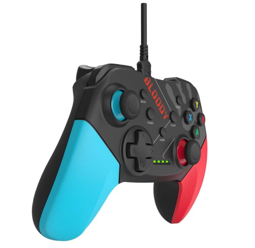 Геймпад джойстик A4Tech Gamepad Bloody GPB-30 Sports красный с голубым - фото 6