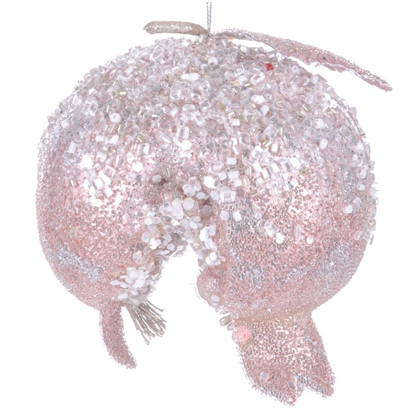 Ялинкова прикраса Lefard Гранат, 10,5 см, світло-рожевий (66-004) - фото 1