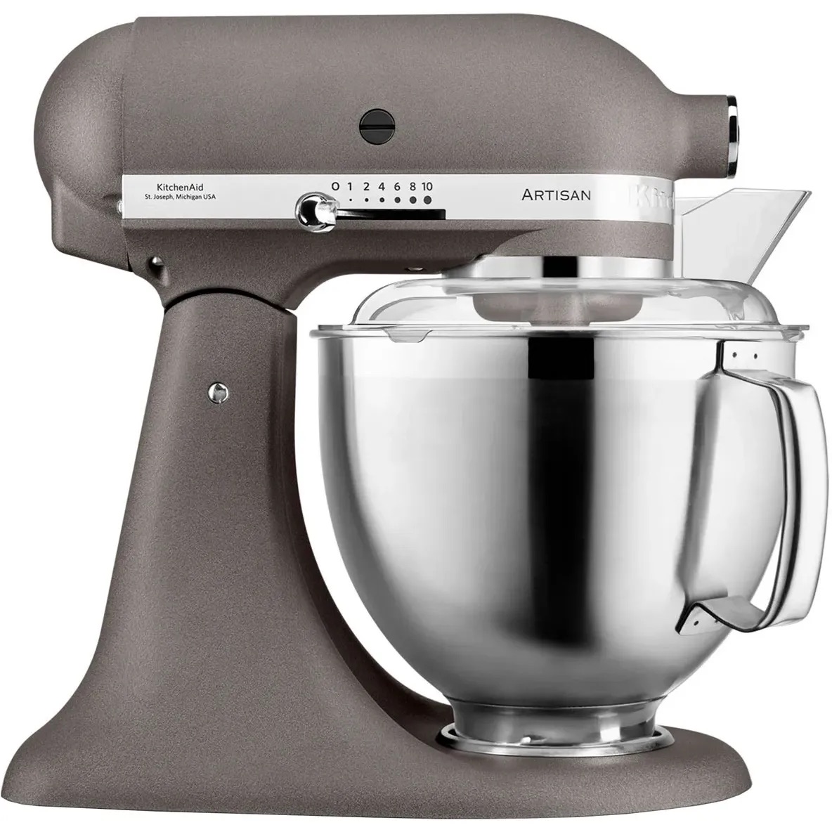 Планетарный миксер KitchenAid Artisan 4.8 л серый (5KSM185PSEGR) - фото 2