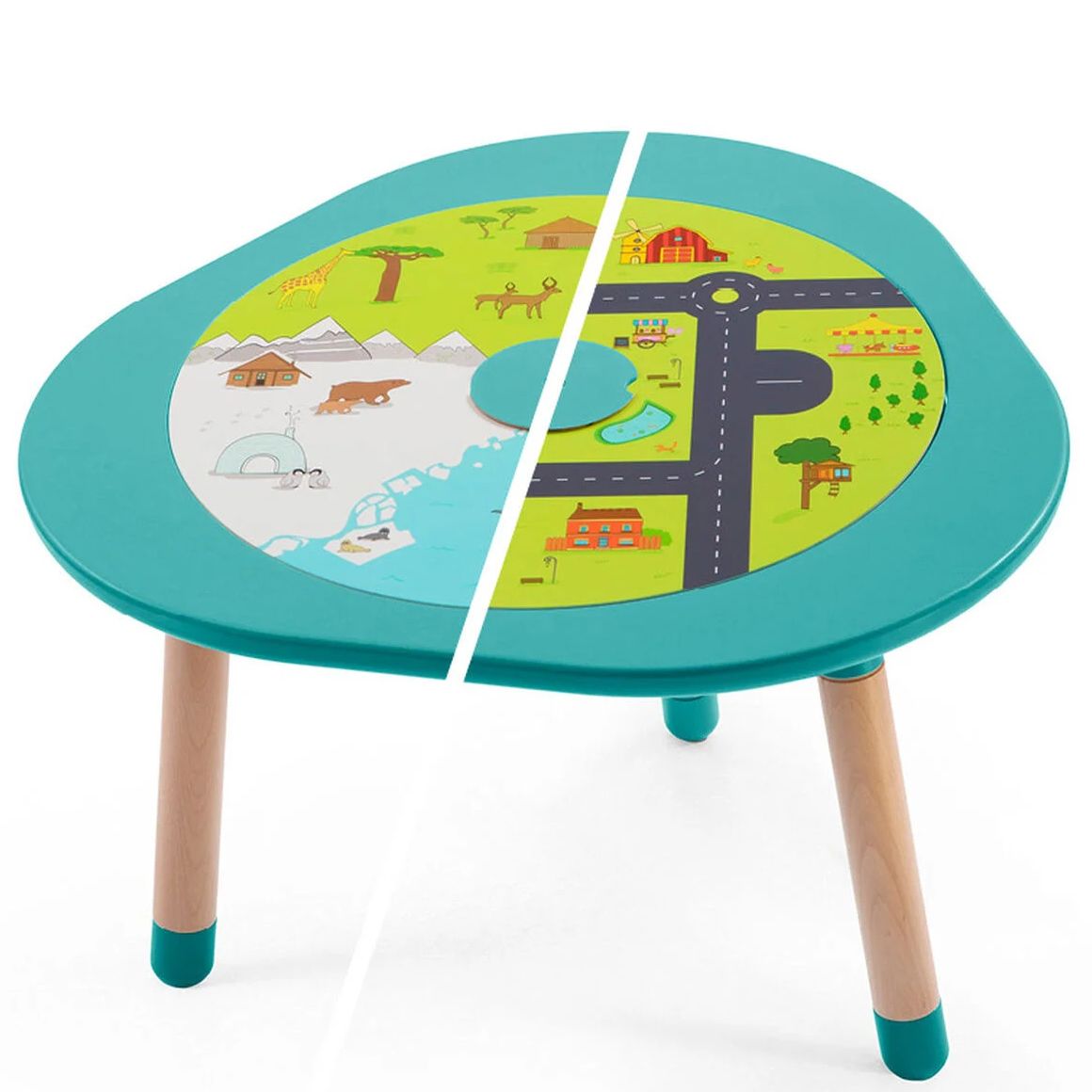 Детский игровой многофункциональный столик Stokke MuTable, бирюзовый (581705) - фото 5