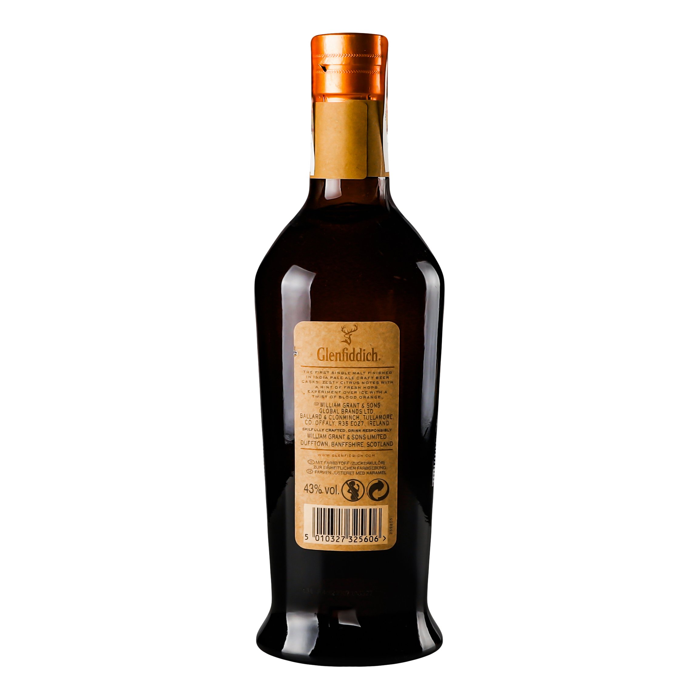Виски Glenfiddich IPA Experiment Single Malt Scotch, 43%, 0,7 л (738372) - фото 2