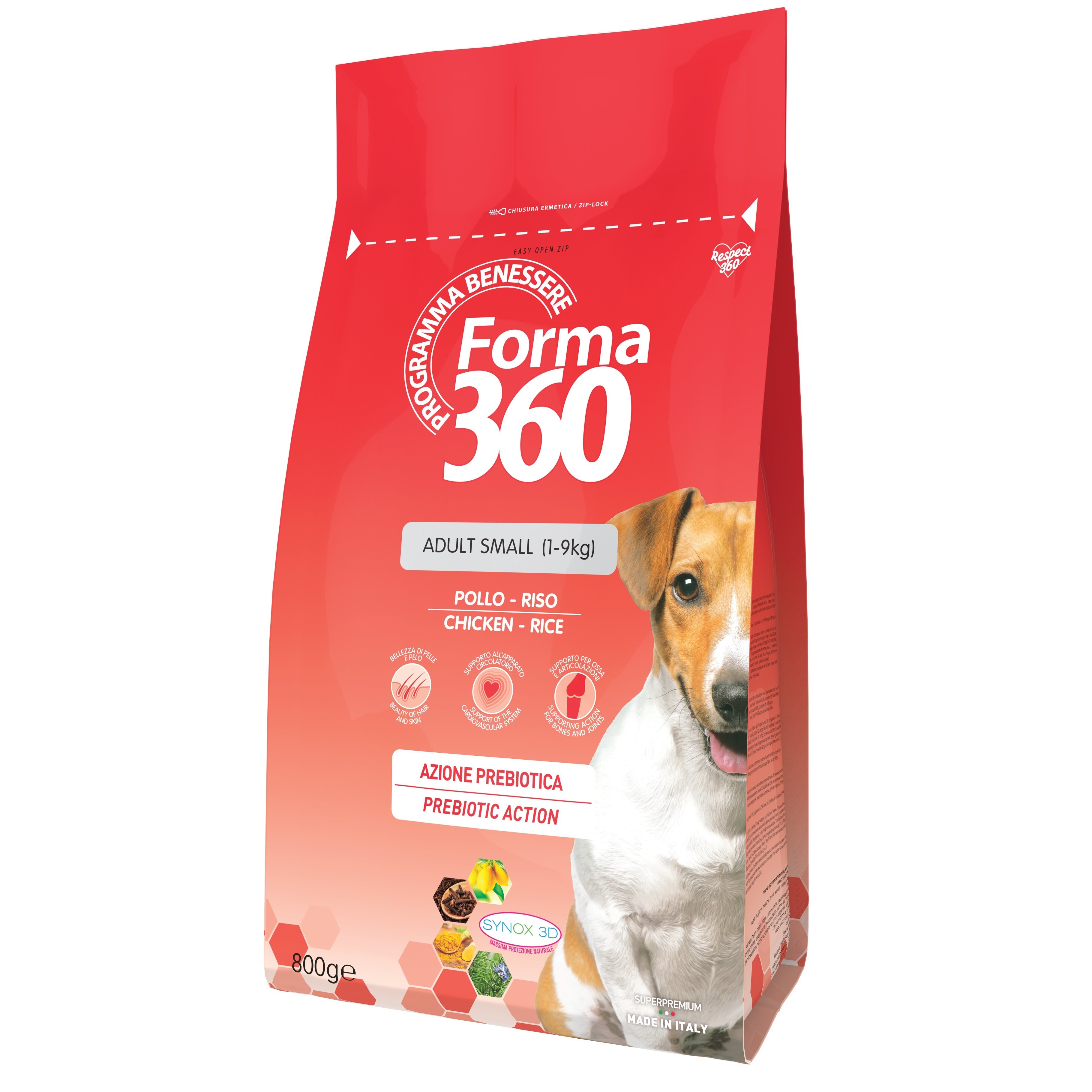 Сухий корм Forma 360 для собак дрібних порід з курятиною та рисом, 800 г - фото 1