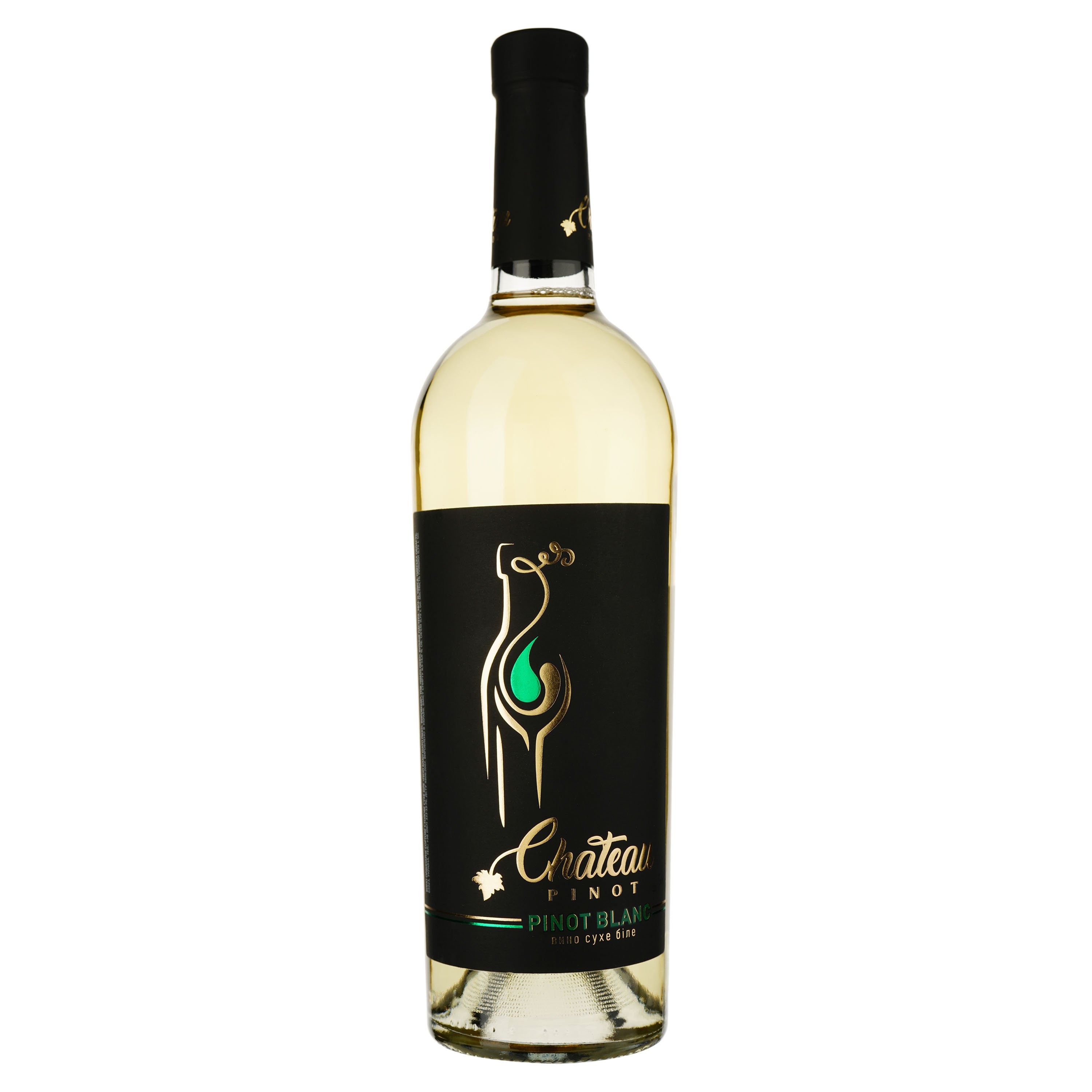 Вино Chateau Pinot Pinot Blanc, белое, сухое, 11,8%, 0,75 л - фото 1