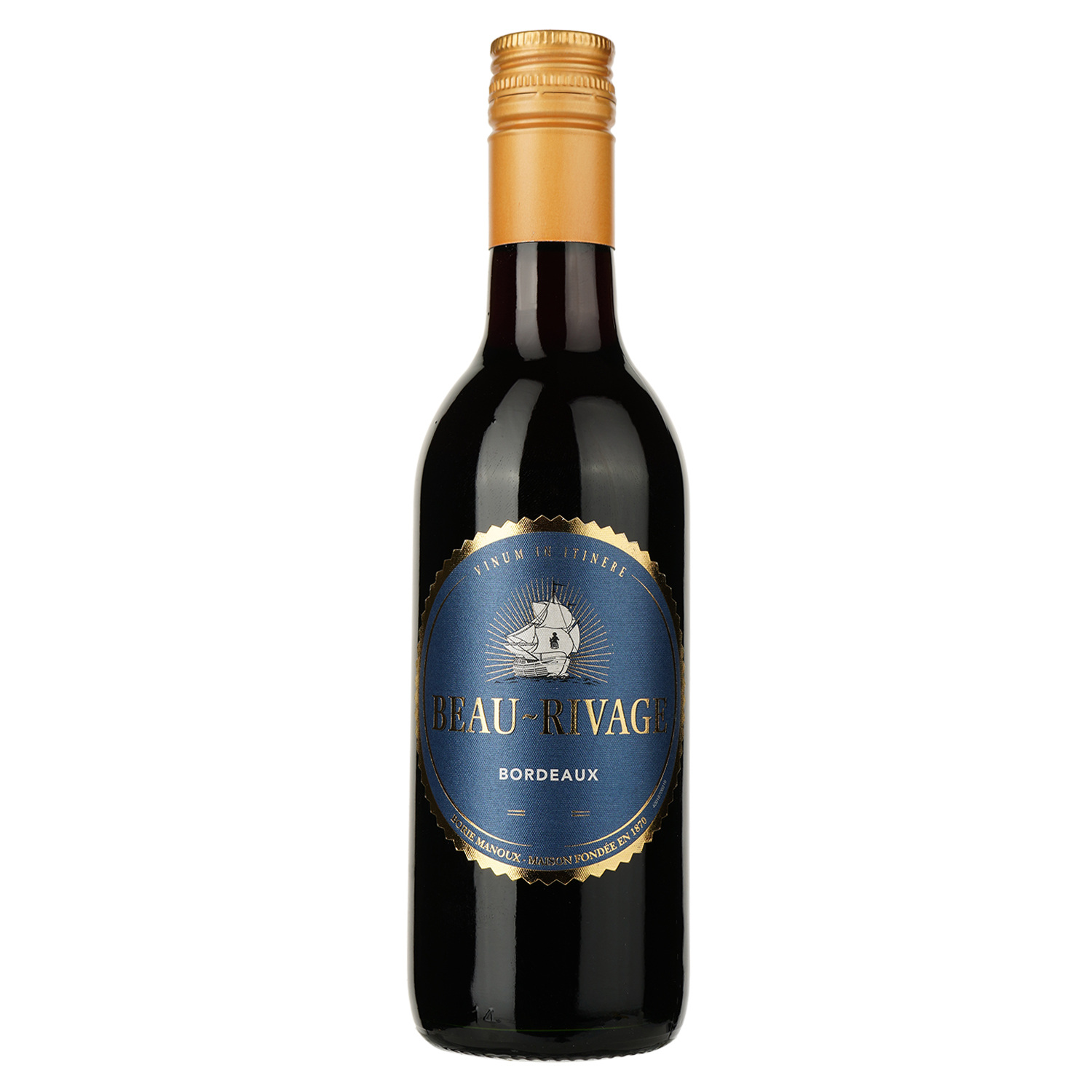 Вино Borie-Manoux Beau-Rivage Bordeaux, красное, сухое, 13%, 0,25 л (30343) - фото 1