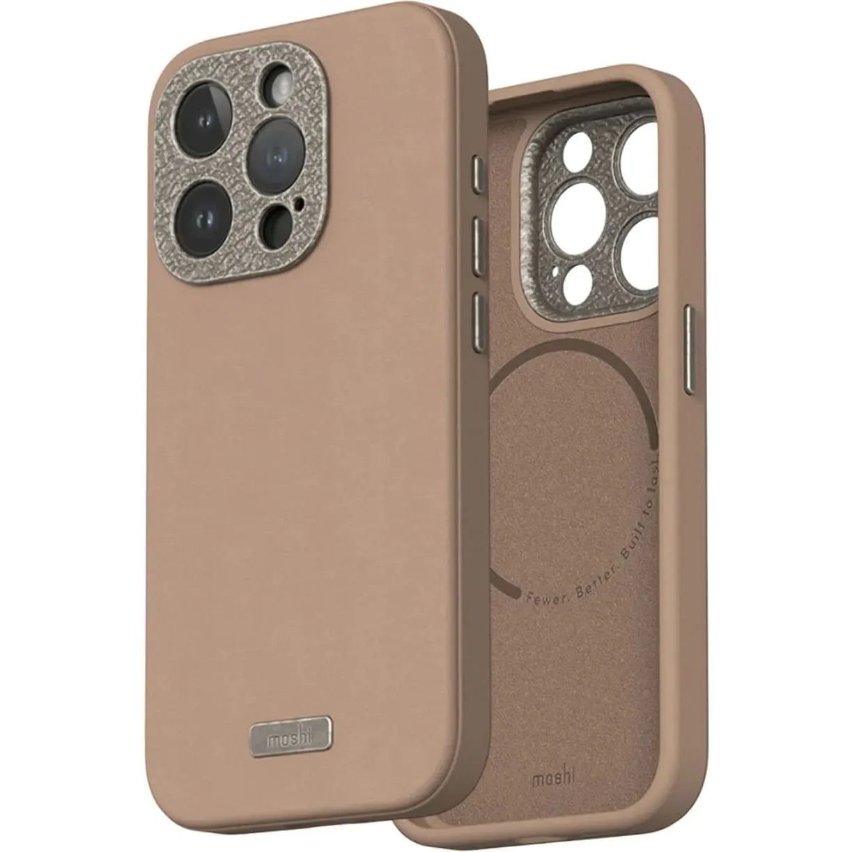 Чохол-накладка Moshi Napa Slim Hardshell Case Woodsmoke Brown для iPhone 15 Pro - фото 1