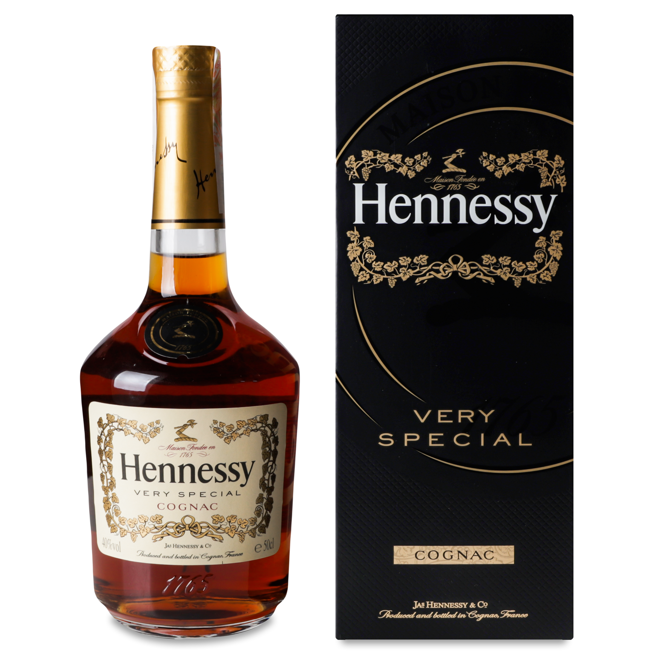 Коньяк Hennessy VS, в подарунковій упаковці, 40%, 0,5 л (591589) - фото 1