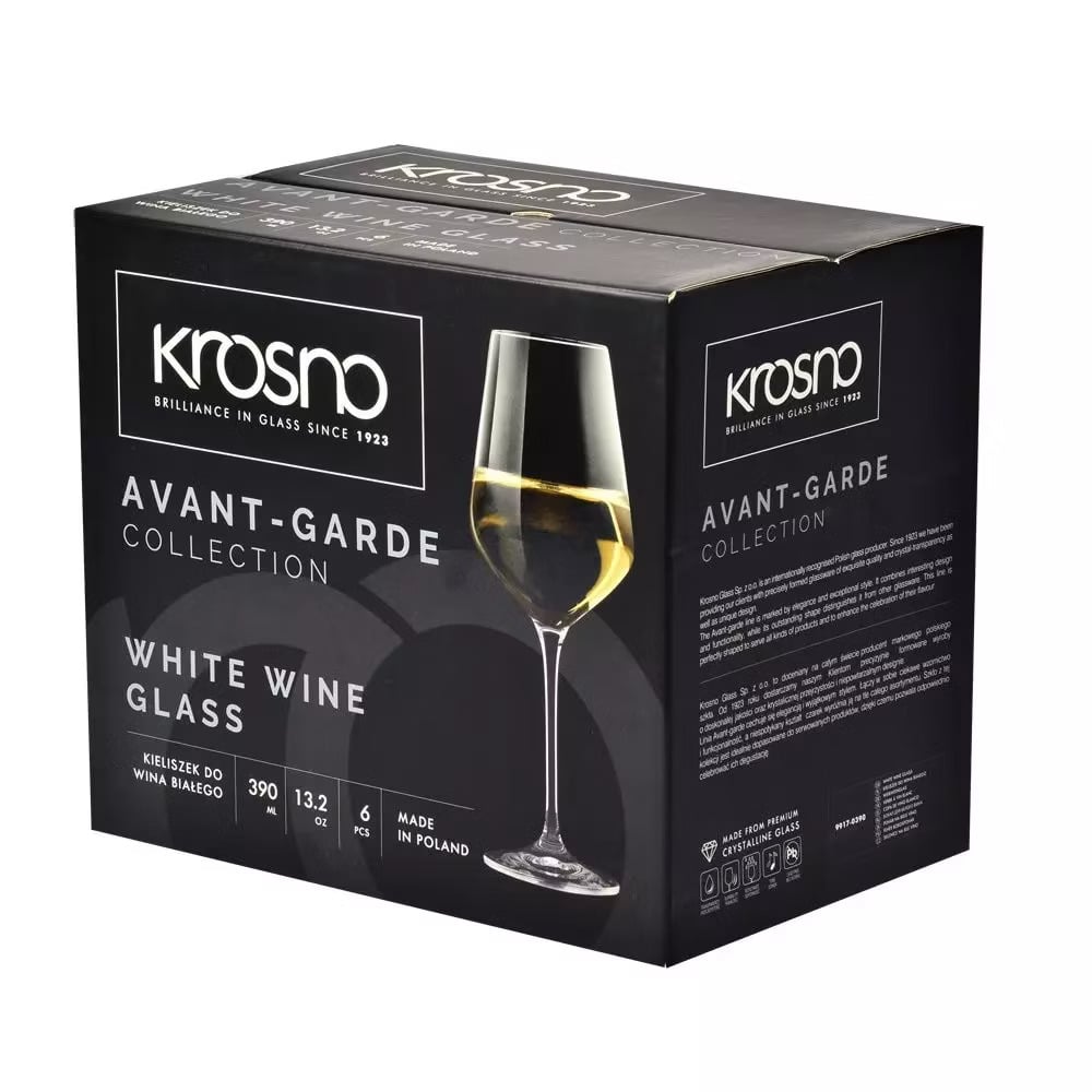 Набір келихів для білого вина Krosno Avant-Garde, 390 мл, 6 шт. (790978) - фото 3