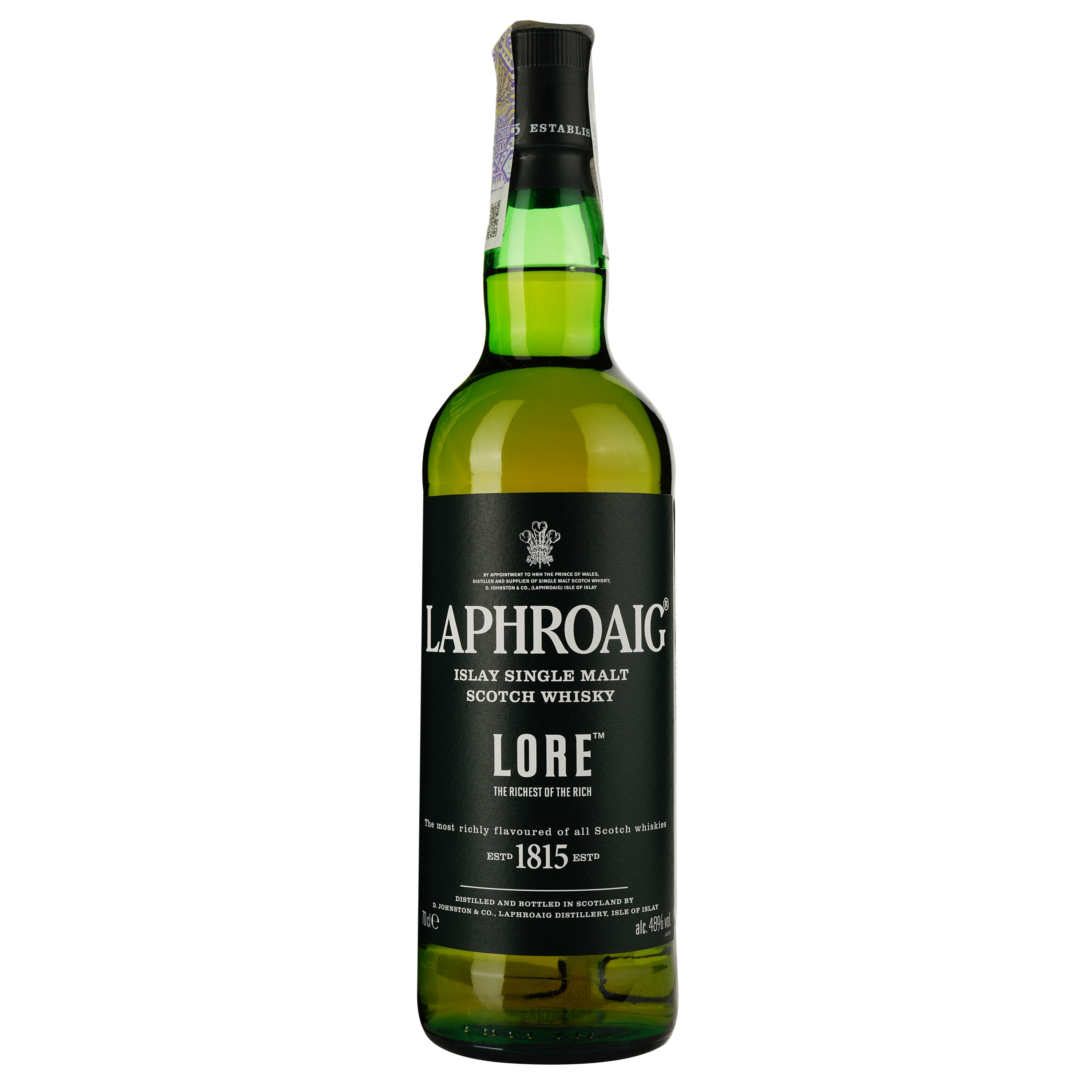 Виски Laphroaig Lore Single Malt Scotch Whisky 48% 0.7 л в тубусе - фото 2