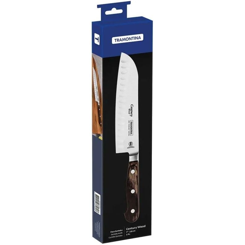 Нож Tramontina Century Wood Сантоку 17.8 см (21542/197) - фото 3