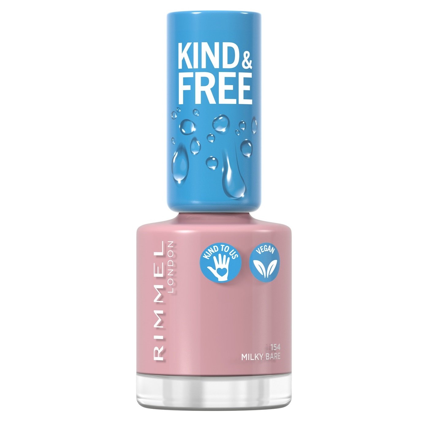 Лак для ногтей Rimmel Kind&Free, тон 154 (Milky Bare), 8 мл (8000019959400) - фото 1