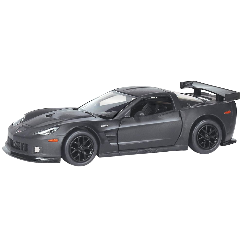 Машинка Uni-fortune Chevrolet Corvette C6.R, 1:32, матовий чорний (554003М) - фото 1