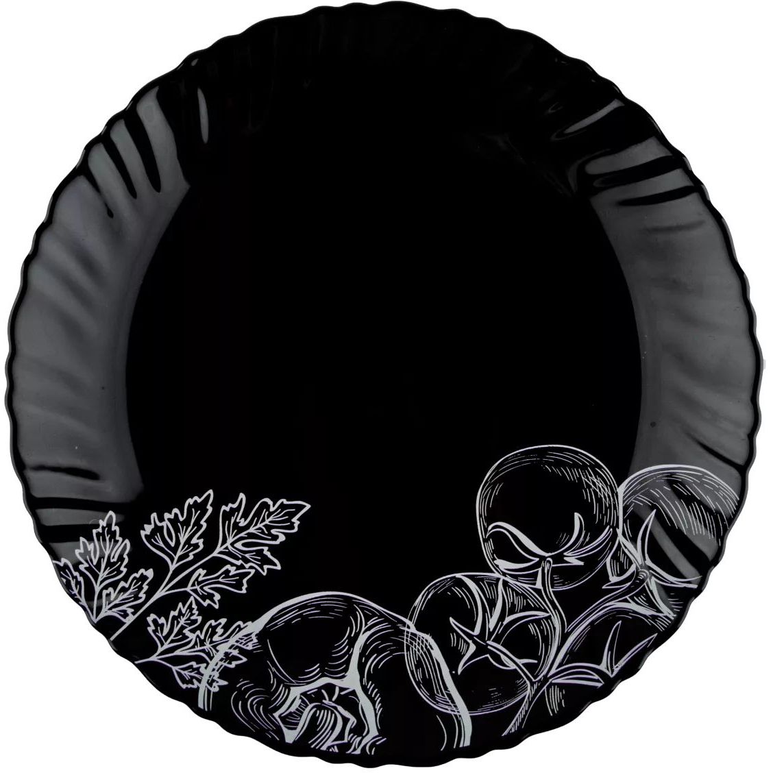 Салатник Vittora Black Wave Овочевий етюд V-175Bvs, 17.5 см (116533) - фото 2