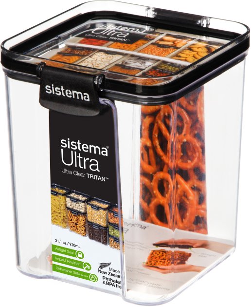 Контейнер пищевой Sistema, для хранения 920 мл,1 шт. (51402) - фото 1