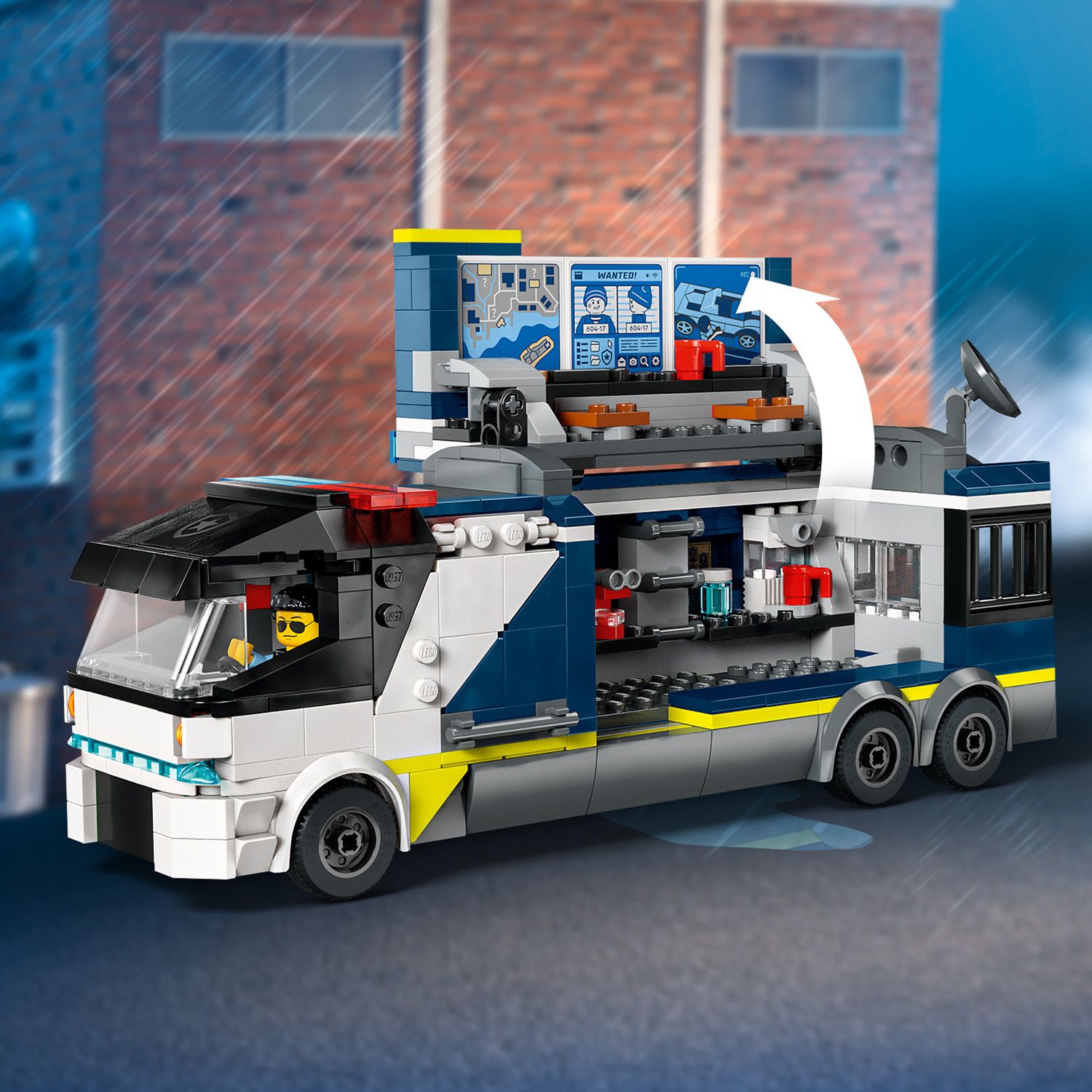 Конструктор LEGO City Передвижная полицейская криминалистическая лаборатория 674 детали (60418) - фото 6