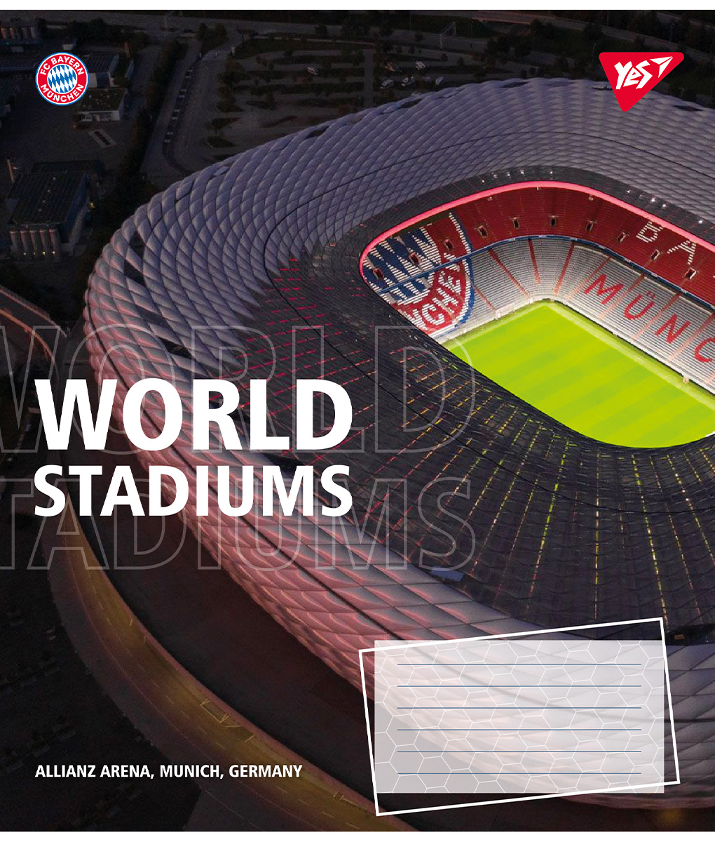 Набір зошитів Yes World stadium А5 в клітинку 36 аркушів 15 шт. (767073) - фото 6