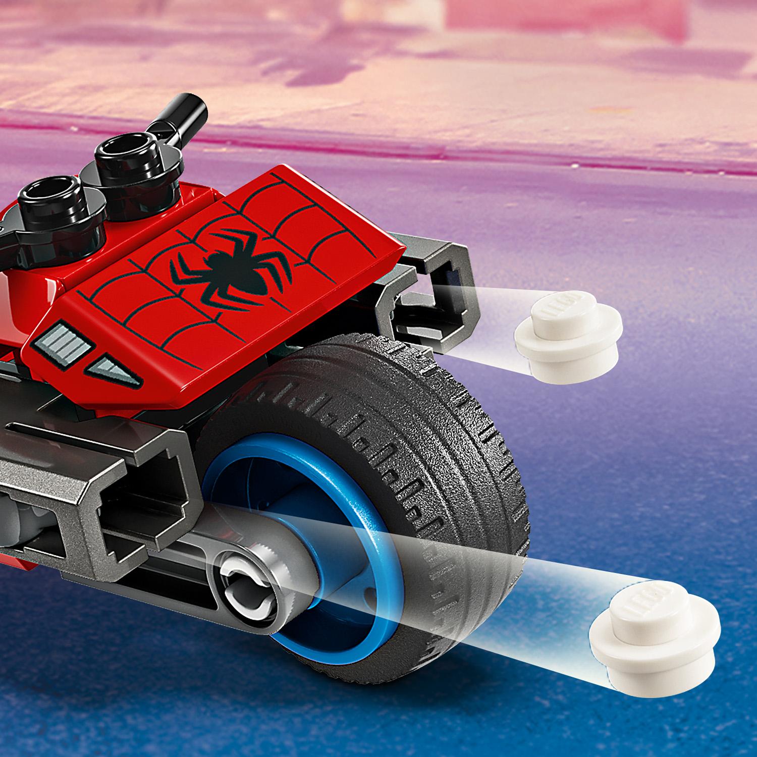 Конструктор LEGO Super Heroes Marvel Погоня на мотоциклах Людина-Павук vs. Доктор Восьминіг 77 деталі (76275) - фото 8
