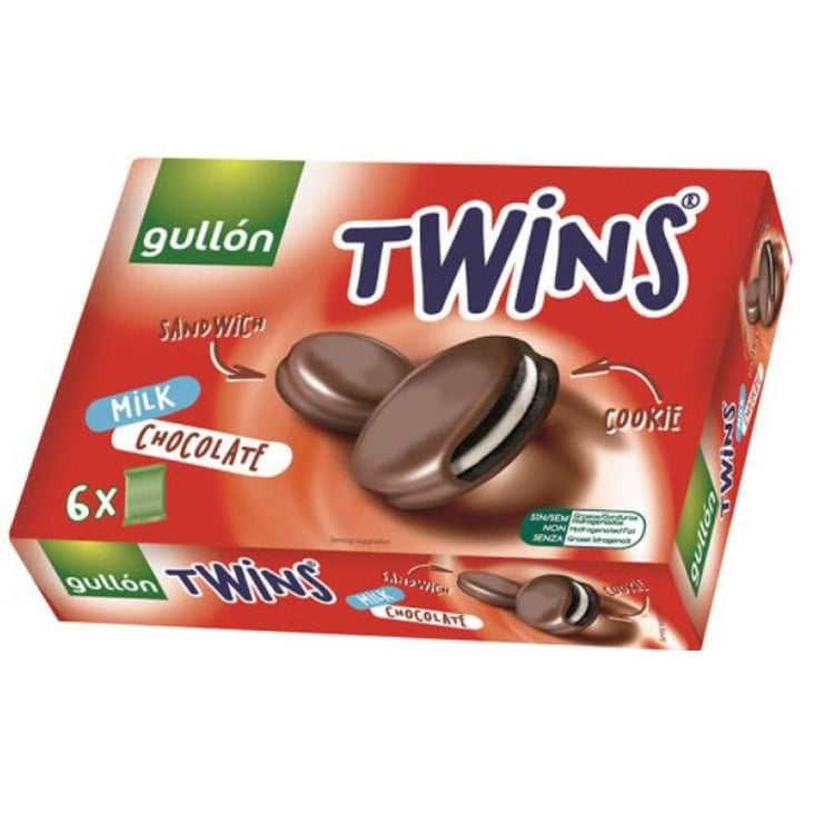 Печиво-сендвіч Gullon Twins в молочному шоколаді 252 г - фото 1