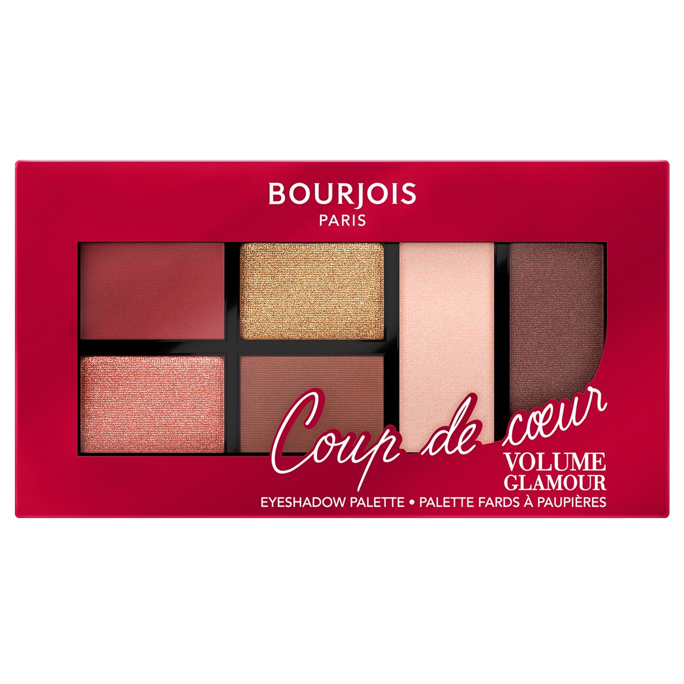 Палетка тіней Bourjois Volume Glamour, відтінок 001 (Coup de coeur), 8,4 г (8000019656640) - фото 1