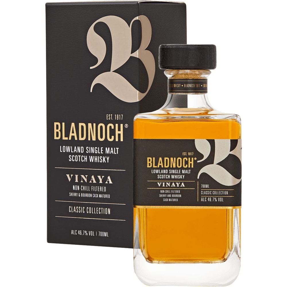 Виски Bladnoch Vinaya Single Malt Scotch Whisky, 46.7%, 0.7 л, в коробке - фото 1