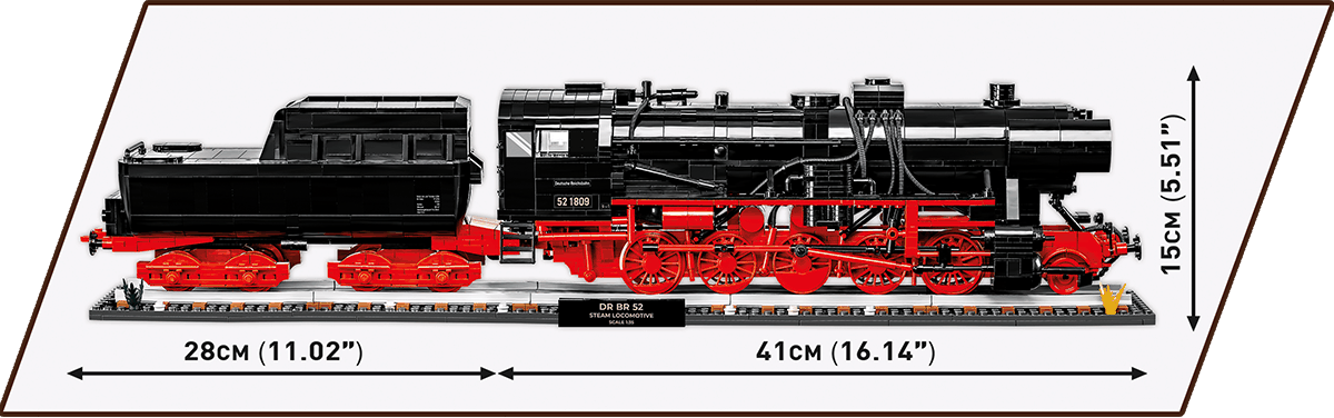 Конструктор Cobi Локомотив DR BR Class 52 Ексклюзивний набір масштаб 1:35, 2623 деталей (COBI-6280) - фото 11