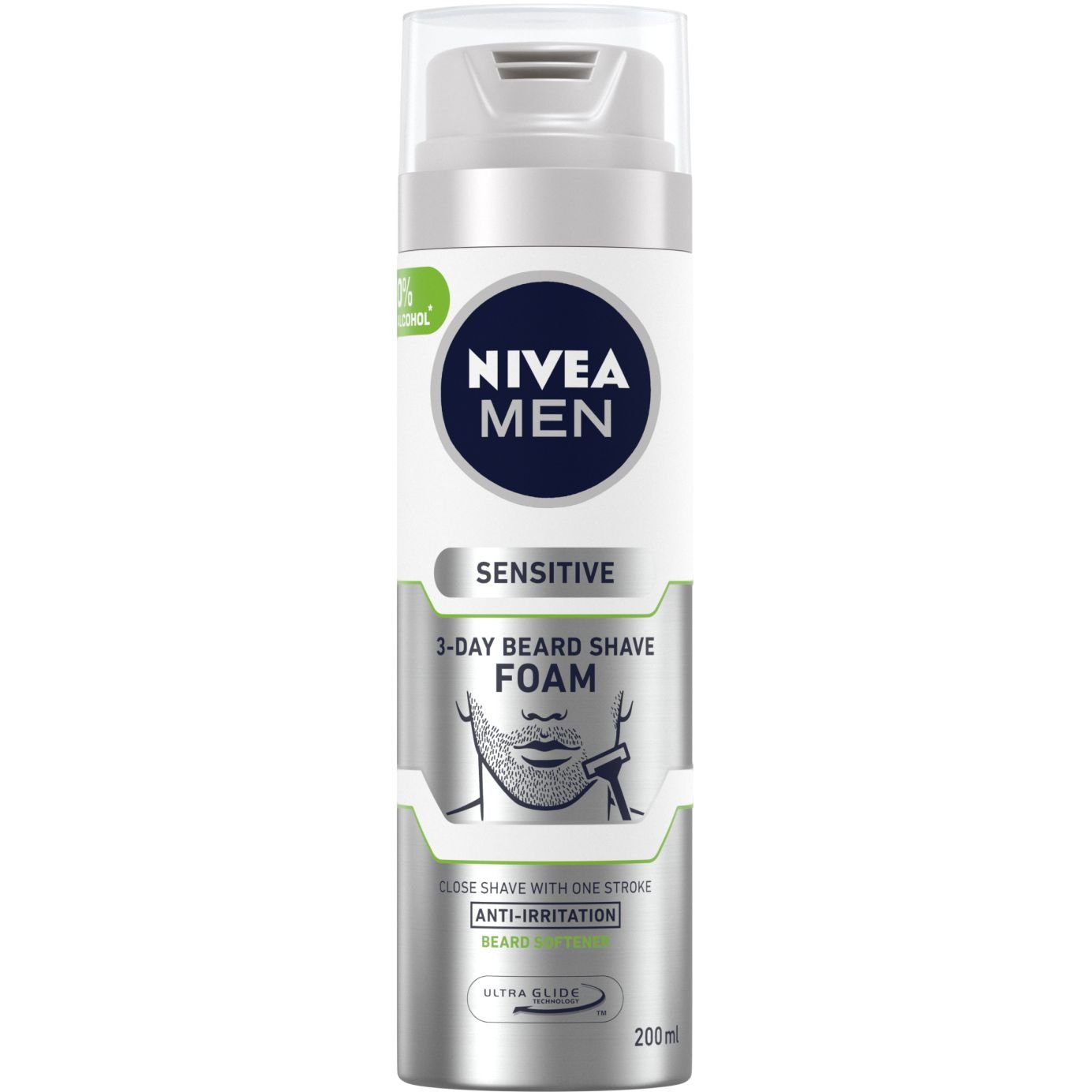 Photos - Shaving Foam / Shaving Cream Nivea Піна для гоління  Men Одним рухом, 200 мл 