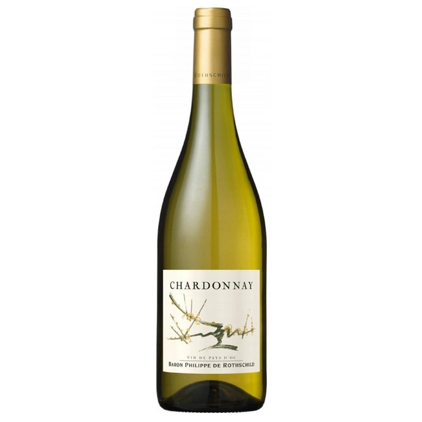 Вино Baron Philippe de Rothschild Chardonnay, белое, сухое, 13%, 0,75 л - фото 1