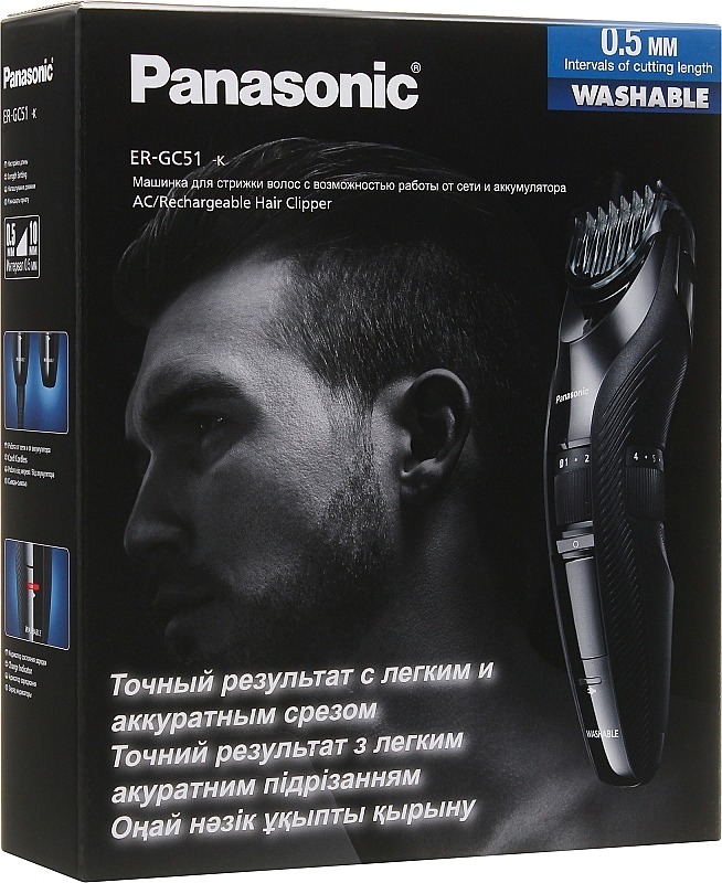 Машинка для стрижки волосся Panasonic чорна - фото 10