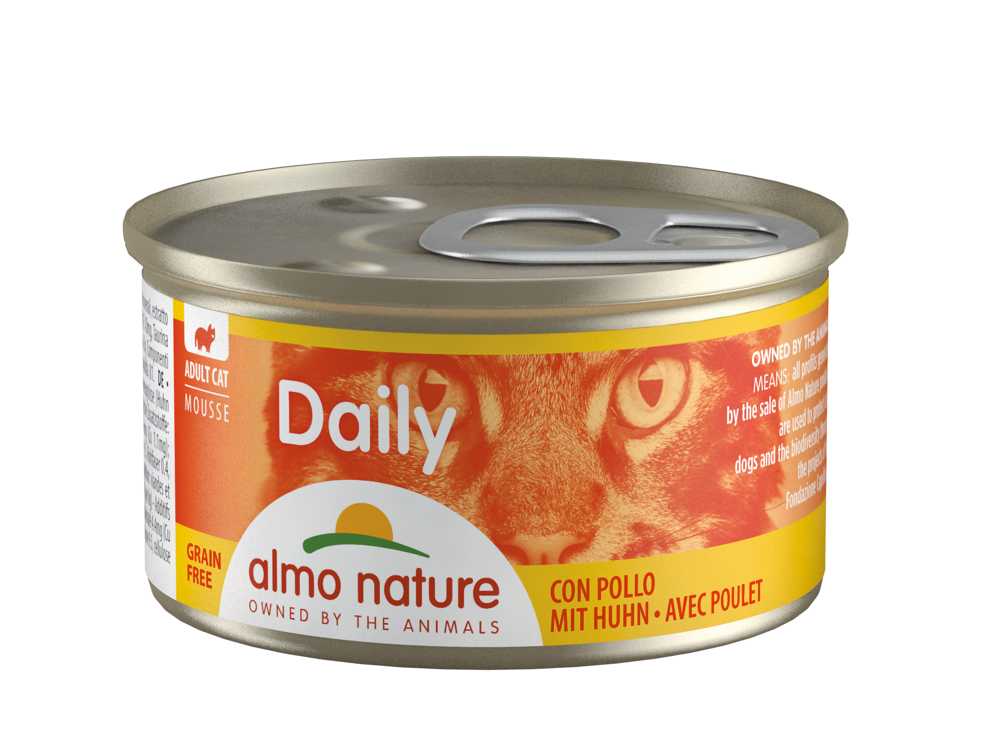 Вологий корм для котів Almo Nature Daily Menu Cat, мус з куркою, 85 г - фото 1