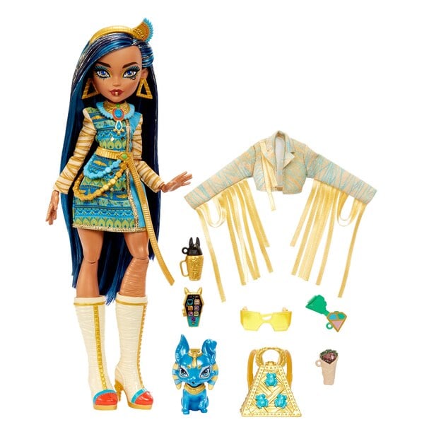 Кукла Mattel Monster High Posable Fashion Doll Клео Де Нил, 26 см (HHK54) - фото 2