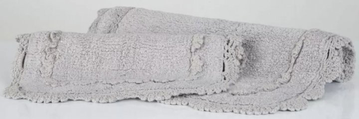 Набор ковриков Irya Darya gri, 90х60 см и 60х40 см, серый (svt-2000022264563) - фото 3