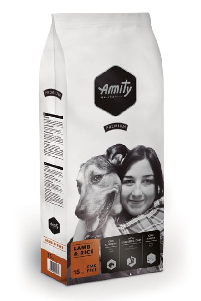 Сухой корм для собак Amity Lamb&Rice, диетическое, с ягням и рисом, 15 кг (8436538940471) - фото 1