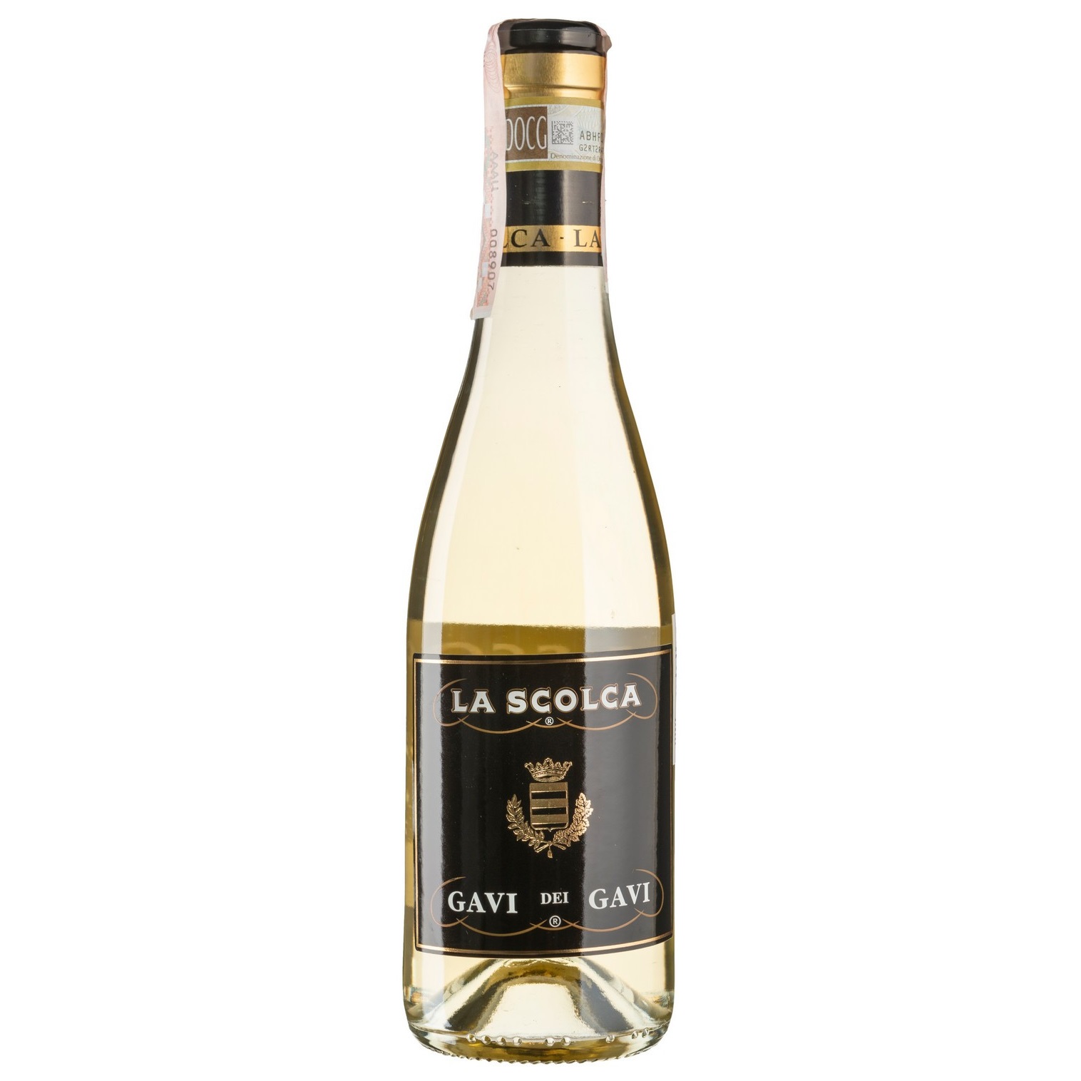 Вино La Scolca Gavi dei Gavi, біле, сухе, 12%, 0,375 л - фото 1
