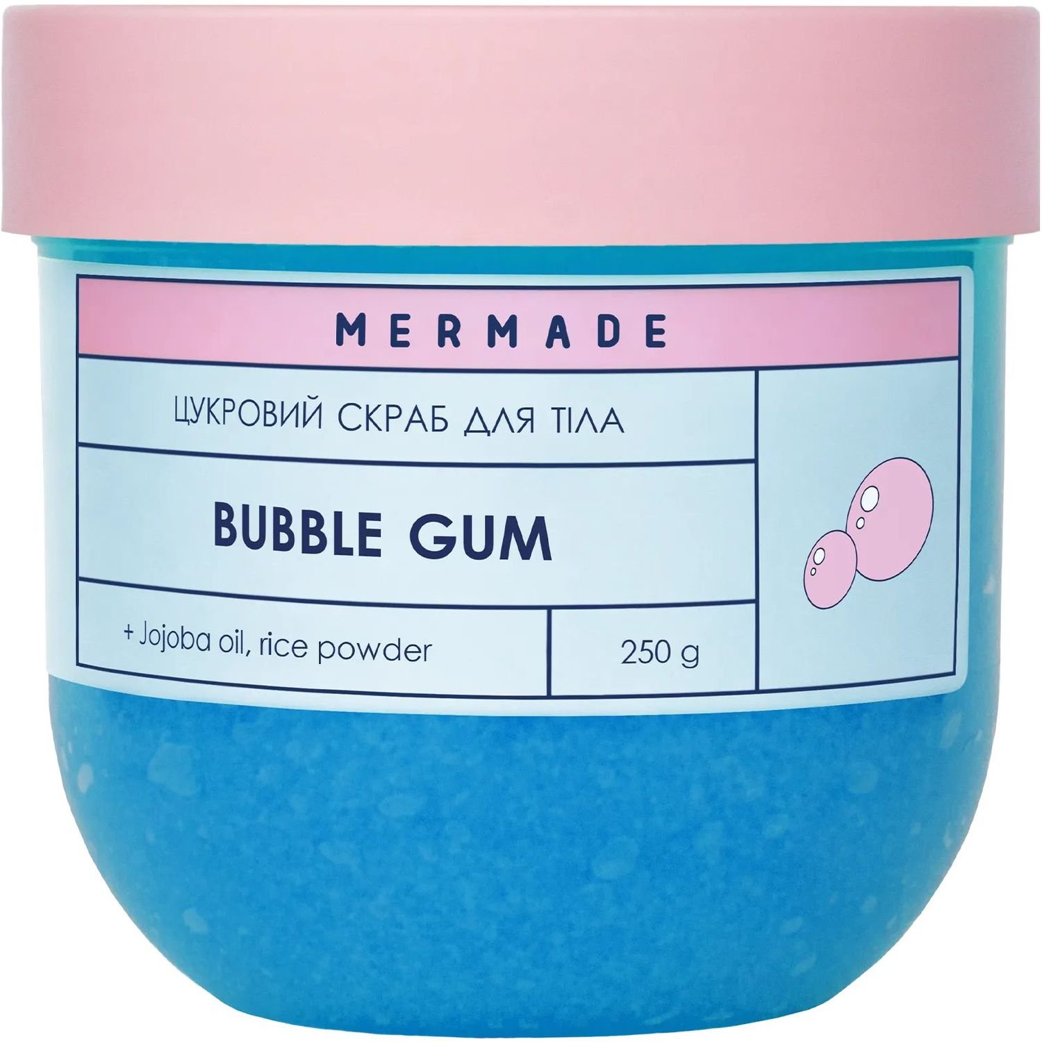 Цукровий скраб для тіла Mermade Bubble Gum 250 г - фото 1
