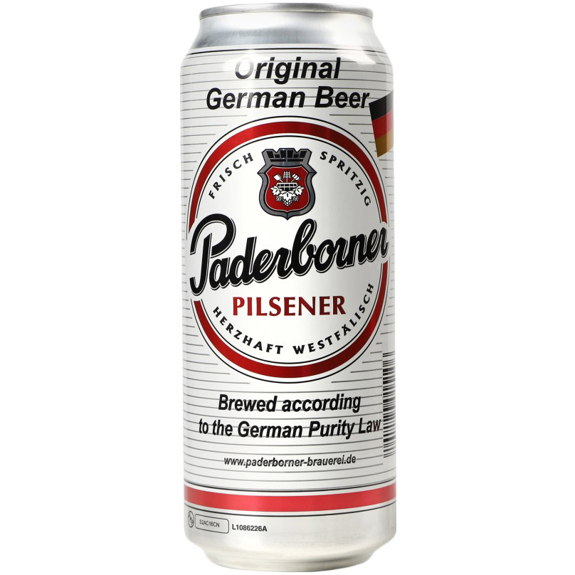 Пиво Paderborner Pilsener, світле 4.8% 0.5 л з/б (415766) - фото 1