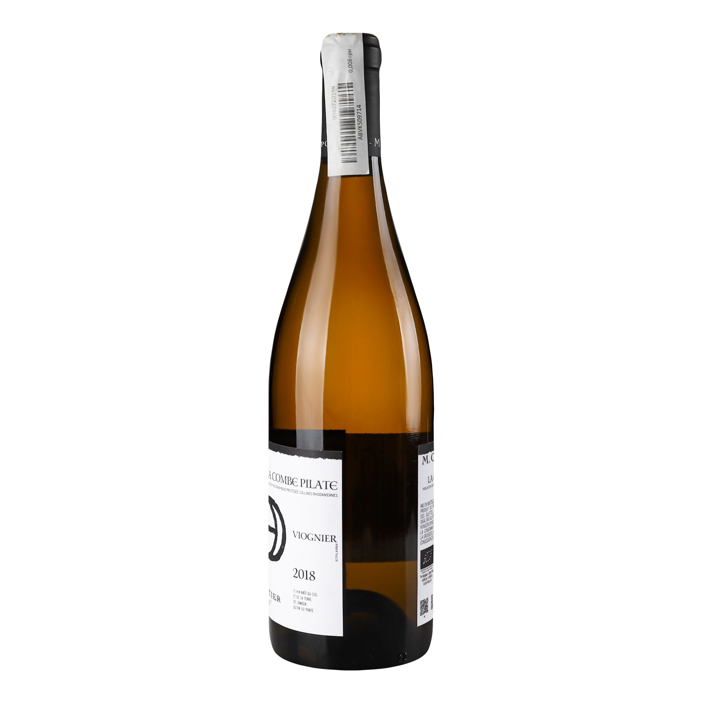 Вино M.Chapoutier La Combe Pilat IGP Viognier, 0,75 л, 12,5% (679782) - фото 3