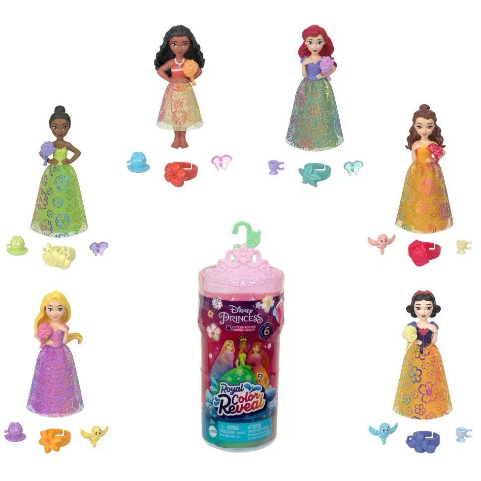 Лялька-сюрприз Disney Princess Royal Color Reveal Сонячні та квіткові (HRN63) - фото 2